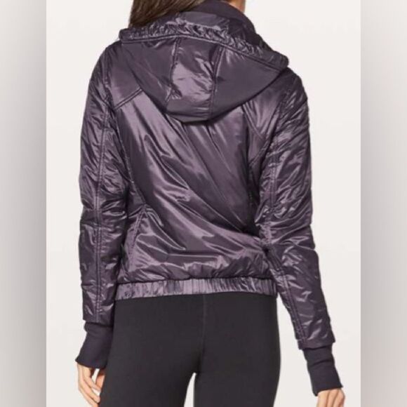 Lululemon women’s size 6 small boysenberry purple Scuba Glyde Hoodie jacket - Picture 4 of 12